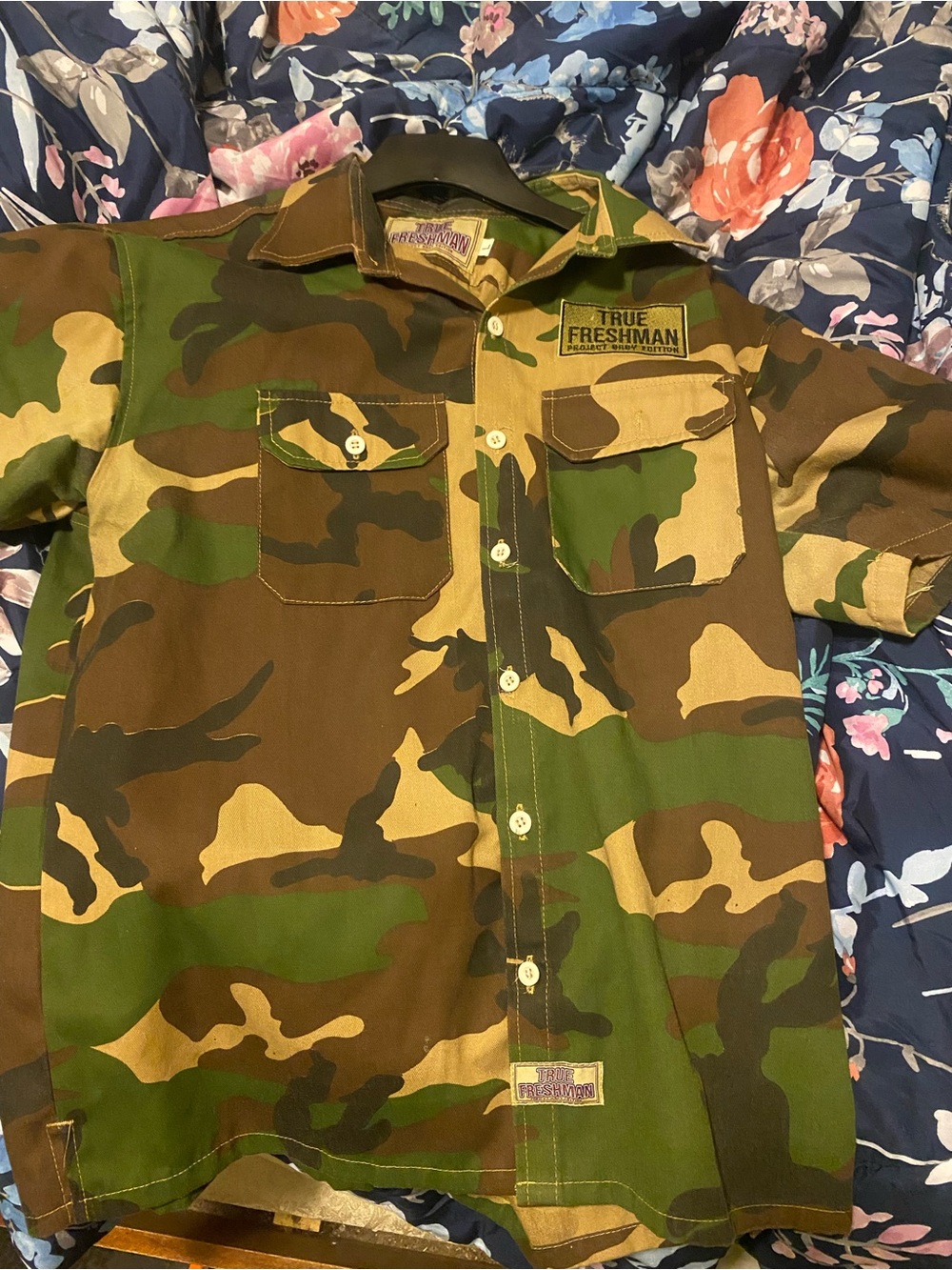 Freshman Camouflage Shirt in Green and Brown